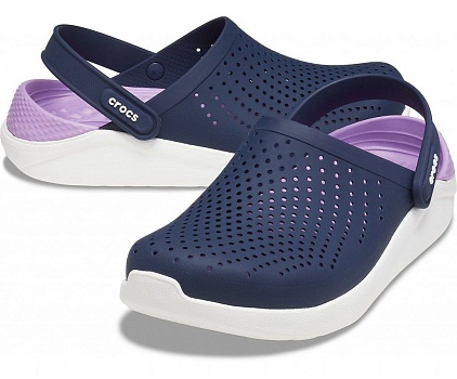 CROCS Сабо  ЛайтРайд Клог Смок/Перл Вайт 204592-06J